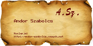 Andor Szabolcs névjegykártya